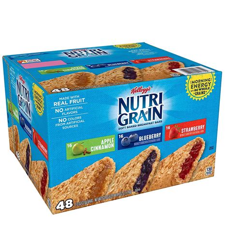 Nutri Grain Kellogg Amp 39 S Cereal Bars Variety Pack 48 Count Swiftsly