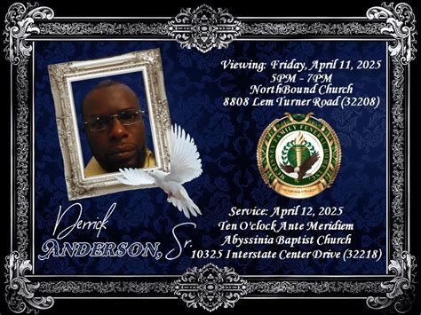 Obituary For Derrick Eugene Anderson Sr Mckinney Family Funeral Home Inc