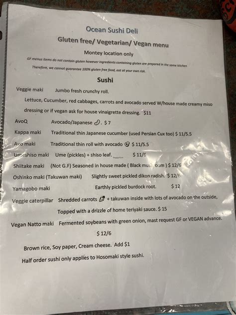 Ocean Sushi Deli Monterey California Restaurant Happycow Ocean Sushi Deli Monterey California Restaurant Happycow