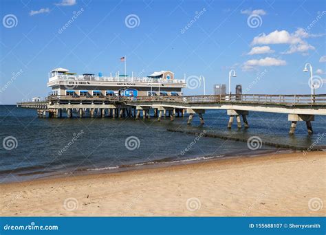 Ocean View Fishing Pier And Restaurant In Norfolk Va Editorial
