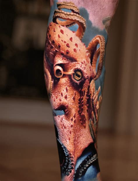 Octopus Arm Tattoo Design