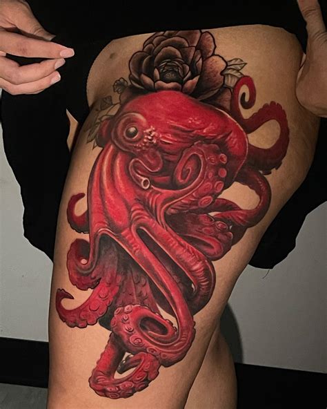 Octopus Thigh Tattoo Designs Ideas And Meaning Tattoos For You