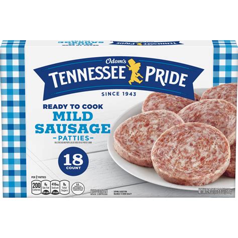 Odoms Tennessee Pride Mild Sausage Patties Conagra Foodservice