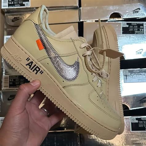 Off White Nike Air Force 1 Low Sesame Fd6900 200 Release Date