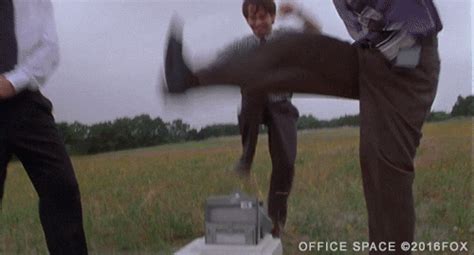 Office Space Employee Smashing And Breaking Printer Gif Gifdb Com Office Space Employee Smashing And Breaking Printer Gif Gifdb Com