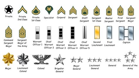 Officer Rank Insignia Army