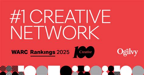 Ogilvy Recognized As World S Most Creative Agency Network By Warc For 5Th Consecutive Year Ogilvy