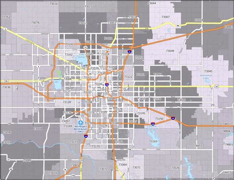Oklahoma City Zip Code Map