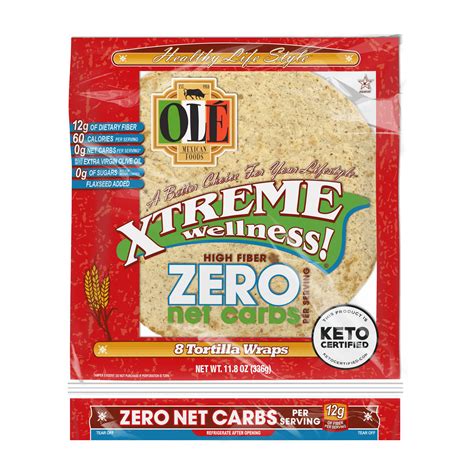 Ol Mexican Foods Xtreme Wellness High Fiber Carb Lean Tortilla Wraps
