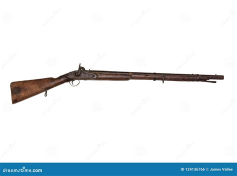 Old Civil War Musket Isolated Stock Photography Cartoondealer Com