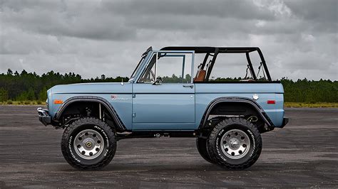 Old Ford Bronco 1970 Brittany Blue Ford Bronco By Velocity Restorations