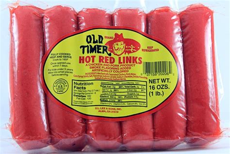 Old Timer Red Hot Links D L Lee Sons Inc