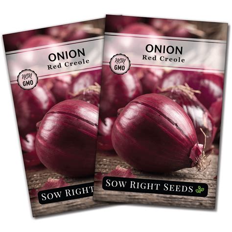 Onion Red Creole C 5 Certified Vegetable Seeds Tropika