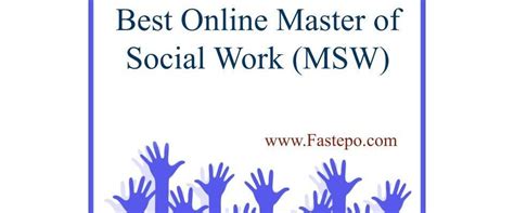 Online Msw Programs Master Of Social Work Fastepo