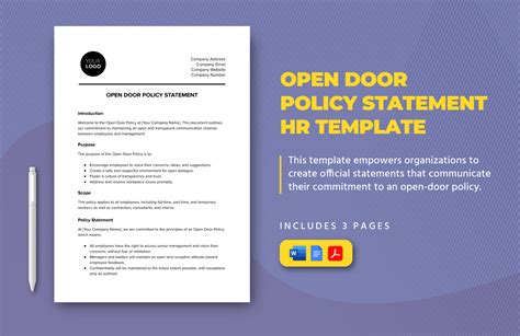 Open Door Policy Template