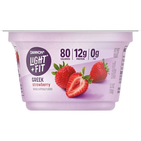 Order Dannon Light Amp Fit Nonfat Greek Yogurt Strawberry Fast Delivery