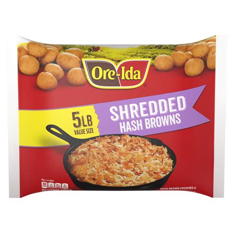 Ore Ida Shredded Hash Browns Potatoes Frozen Food Snacks Value Size Same Day Delivery Or Pickup Cub