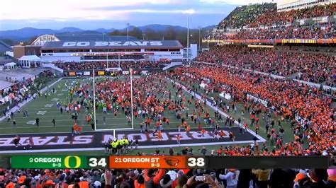 Oregon State 21 Point Comeback Leads To Upset Win Vs 9 Oregon Youtube