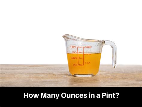 Ounces in a Pint