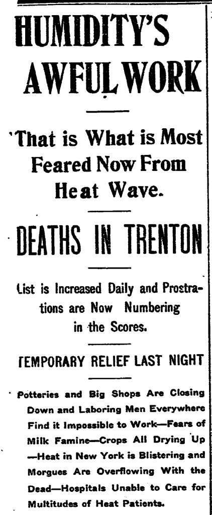 Our First But Hardly Historic Heat Wave Of 2018 Historical Society Of Riverton