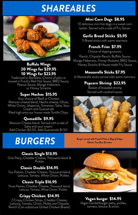 Our Menu Wilsonville