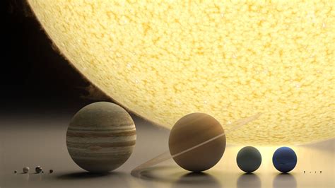 Our Solar System Animated Size And Distance Comparison Of The Sun And Planets Animation