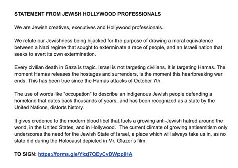 Over 450 Members Of Hollywood S Jewish Professionals Sign Open Letter Denouncing Zone Of Interest Director Jonathan Glazer S Acceptance Speech Geektyrant