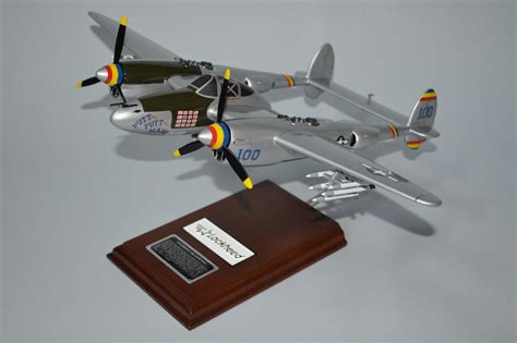 P 38 Lightning Airplane Model Mahogany Airplane Models