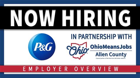 P G In Lima Ohio Is Now Hiring