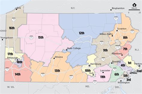 Pa 2018 Election Find Your Congressional Map District And See Who S