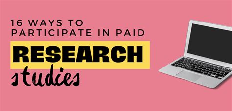 5 Paid Research Studies