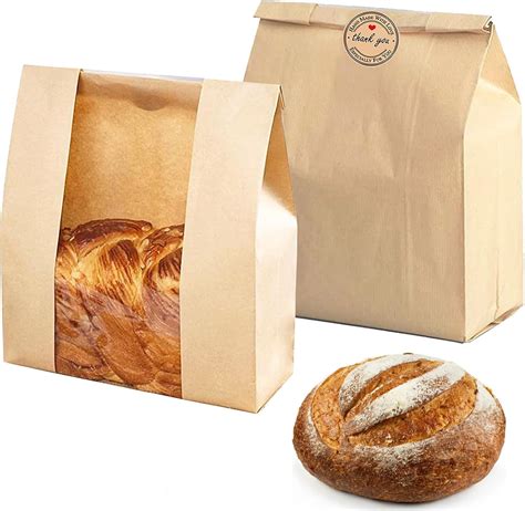 Paper Bread Bags For Sourdough 200Pcs Bread Bags For Homemade Bread 13 7X8 2X3 5 Inch Paper Sourdough Bread Bags With Window Bakery Bags Bread Storage Bags With Seal Stickers For Bakery Bags With Window Paper Bread Bags For Sourdough 200Pcs Bread Bags For Homemade Bread 13 7X8 2X3 5 Inch Paper Sourdough Bread Bags With Window Bakery Bags Bread Storage Bags With Seal Stickers For Bakery Bags With Window