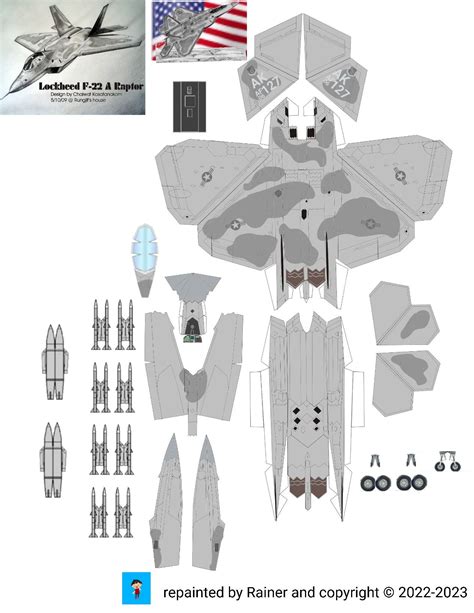Paper F 22 Raptor Model Artofit