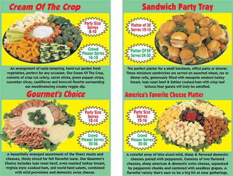 Party Platters Giant Food Mart Website