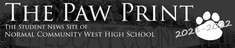 Paw Print Normal West High School Normal Il Varsity Press Pass