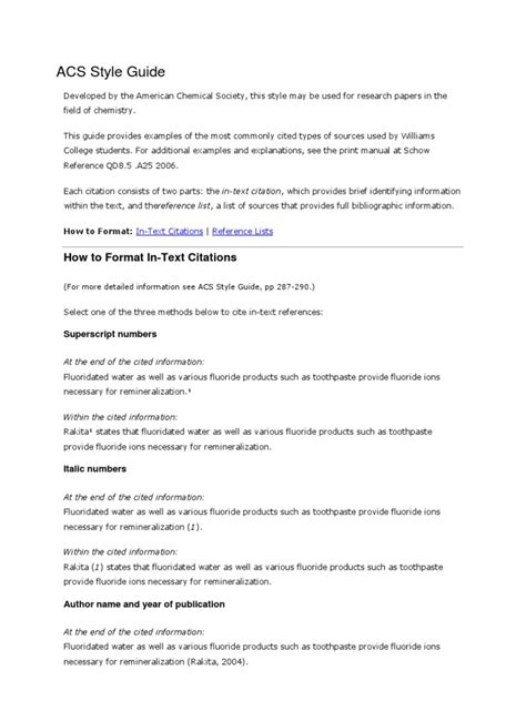 Pdf Acs Style Guide