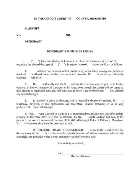 Pdf Defendant S Omnibus Motion In Limine 1 Dokumen Tips