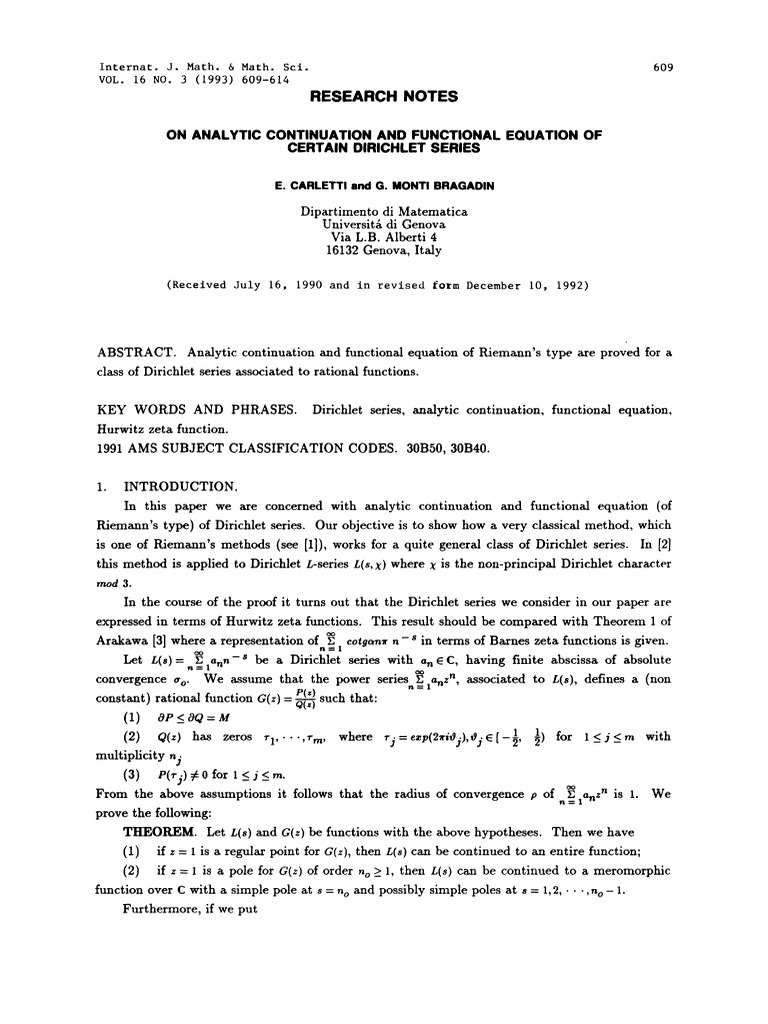 Pdf Poisson Newton Formulas And Dirichlet Series Matematicas