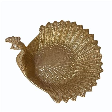 Peacock Brass Dry Fruits Tray At 250 Piece Dry Fruit Tray In