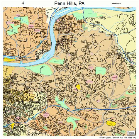 Penn Hills Topo Map Pa Allegheny County New Kensington West Area Penn Hills Topo Map Pa Allegheny County New Kensington West Area