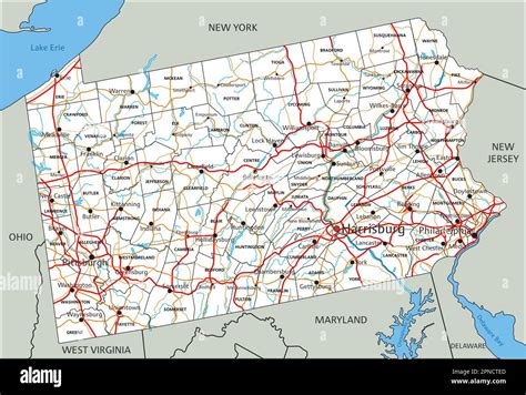 Pennsylvania Map Interstate Map