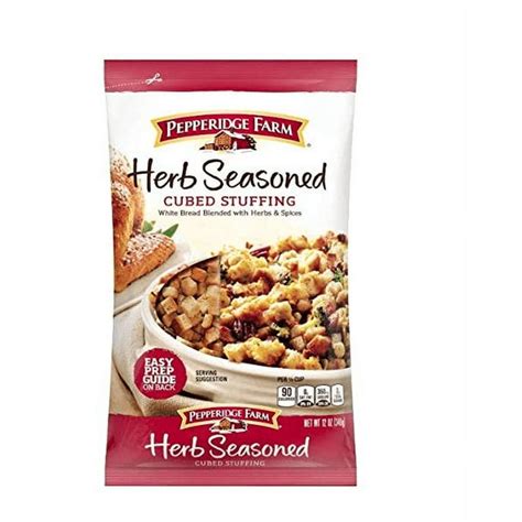 Pepperidge Farm Herb Seasoned Cubed Bread Mix Stuffing Pack Of 3
