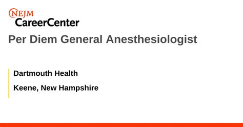Per Diem General Anesthesiologist Cheshire Medical Center Keene Per Diem General Anesthesiologist Cheshire Medical Center Keene