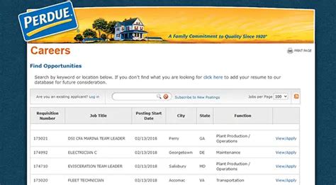 Perdue Farms Job Application Amp Careers