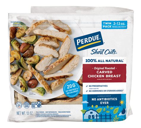 Perdue Short Cuts Grilled Carved Chicken Breast Skinless With Rib Meat Perdue Short Cuts Grilled Carved Chicken Breast Skinless With Rib Meat