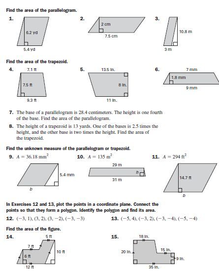 Perimeter And Area Of A Trapezoid Video Practice Questions