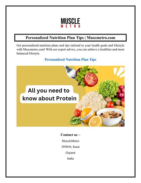 Personalized Nutrition Plan Tips Muscmetro Com