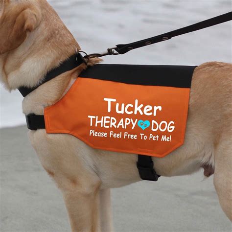 Personalized Therapy Dog Vest Customized Therapy Dog Vest Etsy