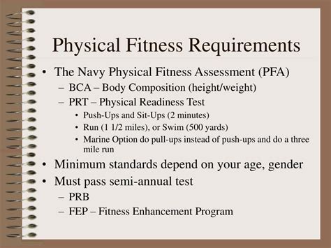 Physical Requirements For Navy