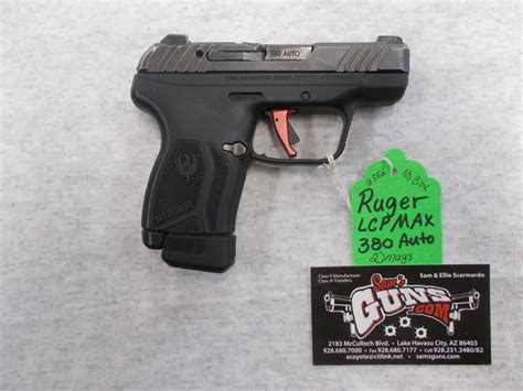 Pictures Ruger Lcp Max 380Acp Pistol W Flat Trigger C5356 24 380